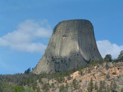 The East face of Devils Tower