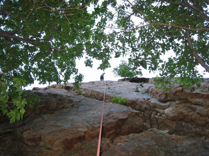 Sierra Anderson finishing up on this fun crack section.