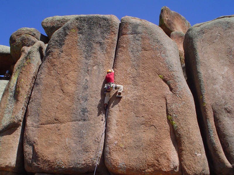 Ryan Jarret cruising up the Plumb Line.