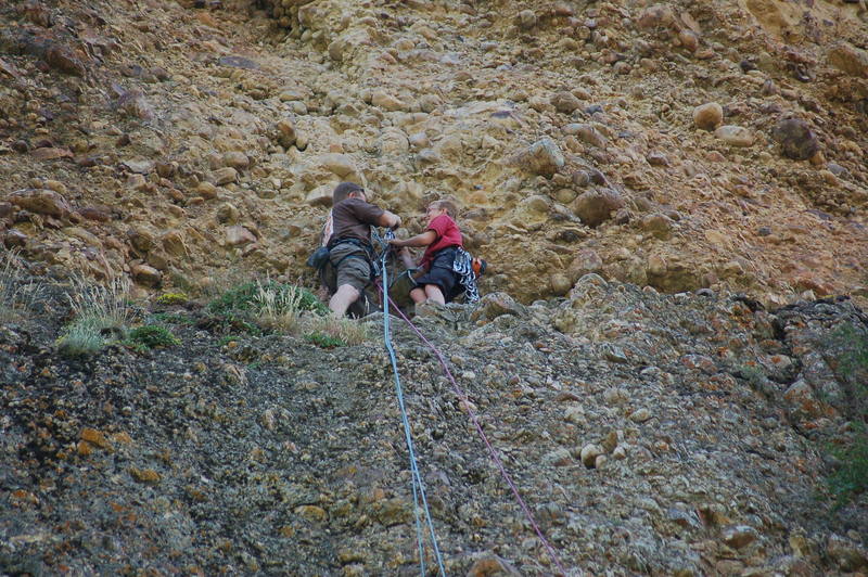 Christian and Shawn at the top of the first pitch.