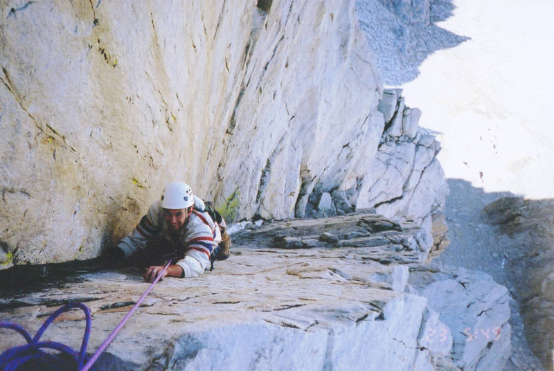 Corner pitch near the top of the climb.