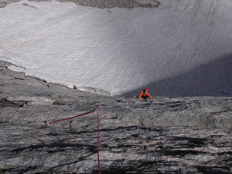 Lots of rock, lots of snow.