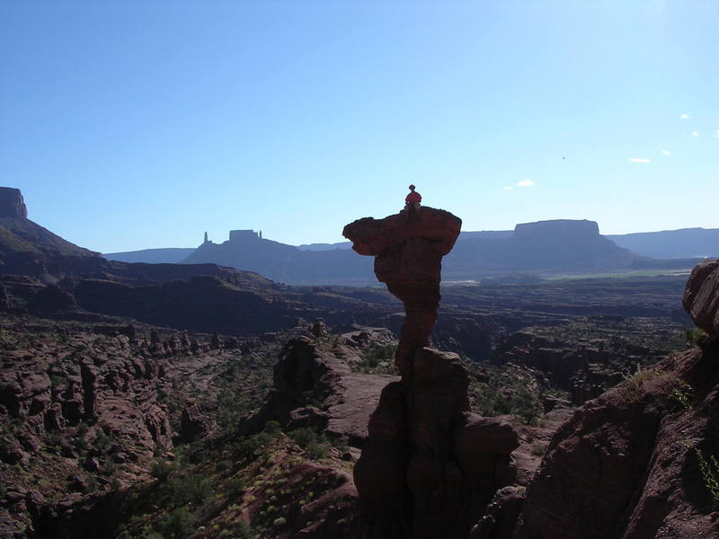 On top, looking over castle valley