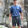 We got a little wet wading the creek, and then got soaked from a sudden rain shower that hit while we were climbing...calling the route Water World seemed appropriate.<br>
<br>
Photo by Bob D'Antonio.