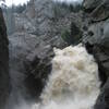 Boulder Falls & Lower Dream Canyon after  several days of torrential rain. July 6, 2006.