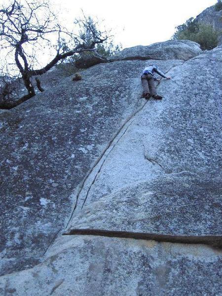 LJ working up the classic Grant's Crack.