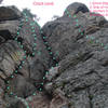 Crack Land as viewed from the trail that runs along beneath the Northeast Face, Third Tier of Avalon.