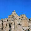 Climbers on summit . Photo taken from parking area