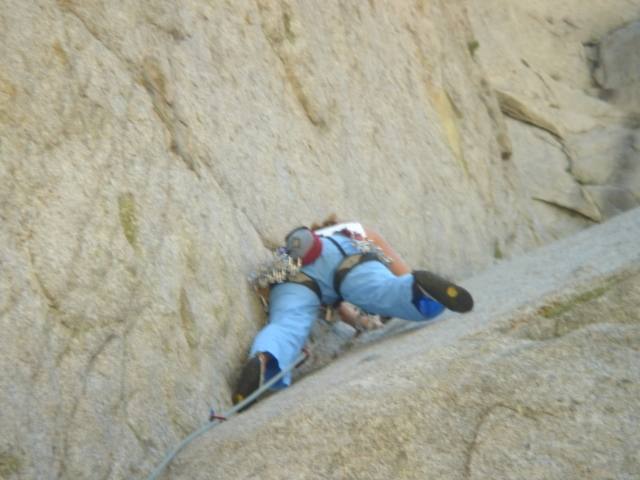 Leading Becky's Wall(5.7)1st pitch in LCC.