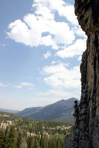 Sean leading on a beautiful day.