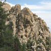 San Pedro Wall area as viewed from the trail to Ridgeline.