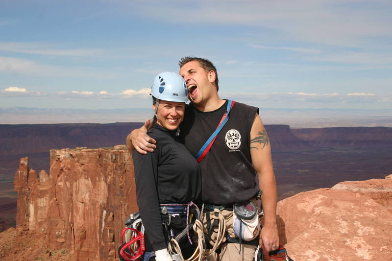 Sheri and Brian on top of Castleton Tower!!