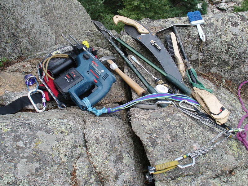 The route maker's tools of the trade.