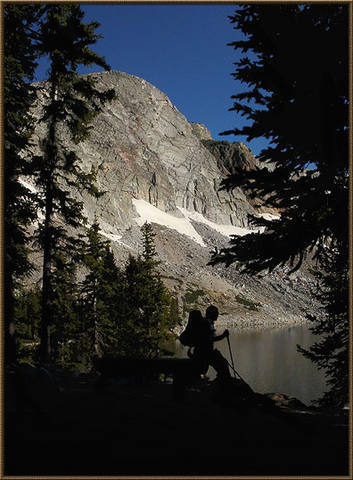 A view of the 'Diamond' from Lake Marie in the early morning light.