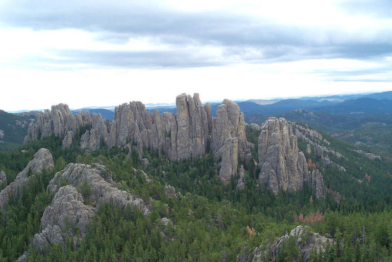 Cathedral Spires from the north atop Little Devils Tower