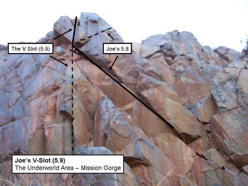 Joe's V-Slot.  The best of two fun climbs combined.