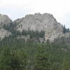 First Buttress is on the right. Look for a good sized tree on the face and the route follows a crack system to the left of the tree.