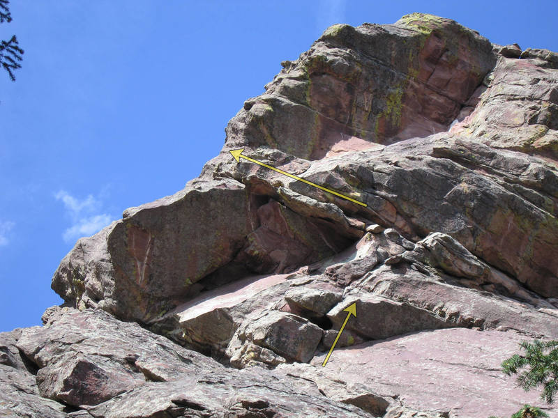 Second Flatiron. SE Arete. Pitch 2.