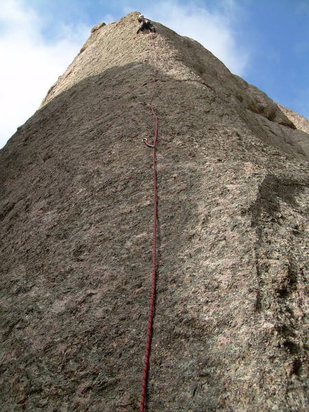 Allen loving it on this challenging 5.7.