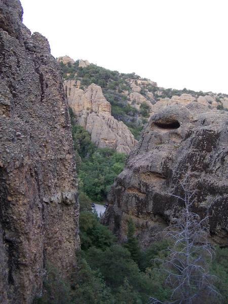 Super short approach!  View from the top of the Engagement Alcove