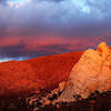 Saddle Rocks at sunset.<br>
Photo by Blitzo.