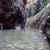 Virgin River. Entrance to the Narrows.<br>
Photo by Blitzo.