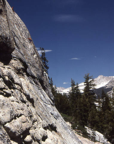 Climbing on Low Profile Dome.<br>
Photo by Blitzo.