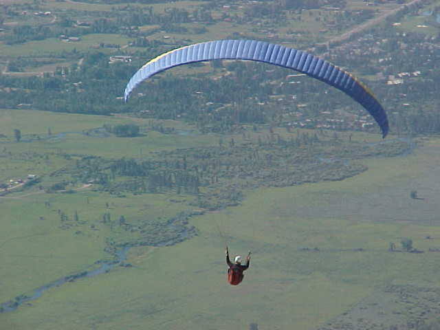 Me flying over Jackson Hole Wyoming.