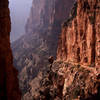 Trail down from The North Rim.<br>
Photo by Blitzo.