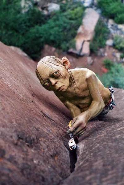 Gollum on the first ascent