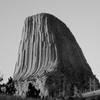 Devils Tower bw - South & West aspects