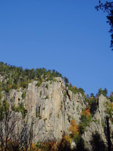 Moss Cliff from 86, Creation on right side (orange rock)