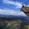 The top of the first flatiron in Boulder.