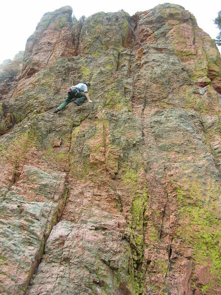 Doug about halfway up.