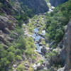 From on top of Aerial Anticipation looking toward Lichen wall.  A fantastic day in the Narrows.