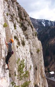 poser!<br>
<br>
warm-ups on Goat Gully Wall