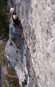 this one definitely was solid 5.11!<br>
<br>
steep, long, pumpy, and the holds come off if you squeeze too hard!!!
