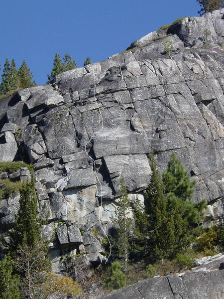 Unshaven as seen from the slabs below.