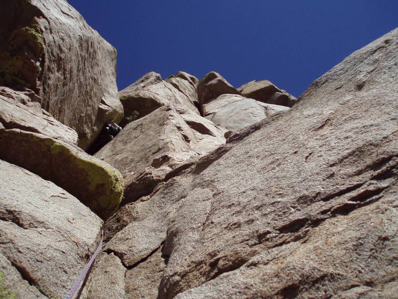 Mike on "Crisco Way", a fun variation to the left of P2.