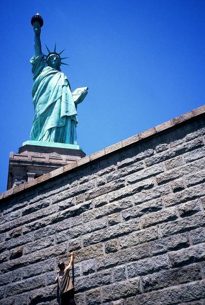 Sight Seeing at Statue of Liberty.