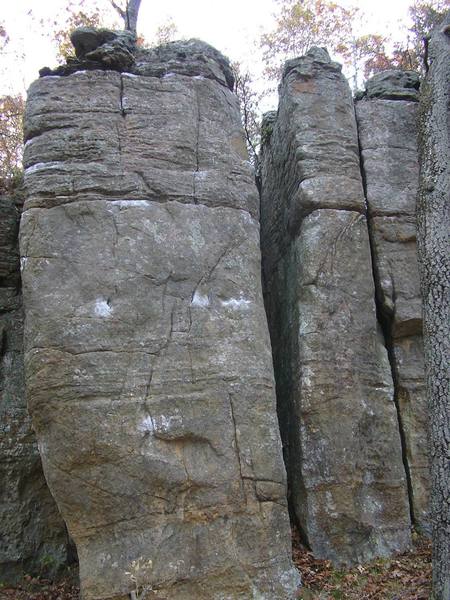 Climb right side arête.