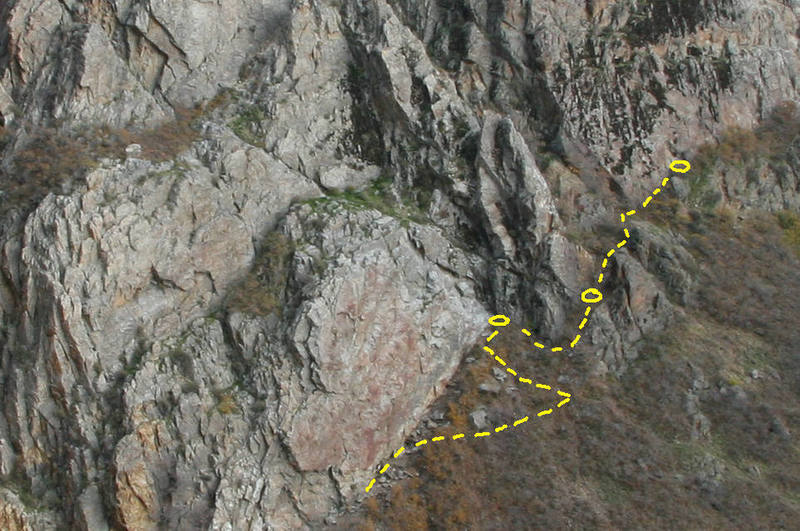 The approach to the outlying routes associated with the [[105739703]].