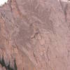 Another day in paradise. About to begin the fantastic final pitch of the lowe route, lone peak cirque. 