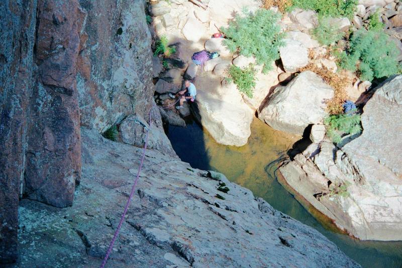 Belaying under Ker Plunk.