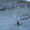 Taking our place in the Queue on the Regular Route, Fairview Dome, Tuolumne Meadows, 2006. Highly Recommended! Photo by Avery Nelson