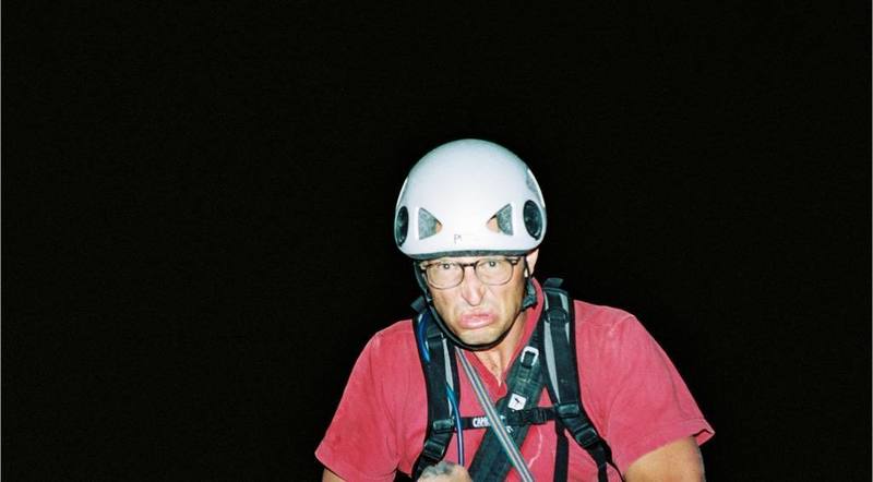 Aaron at the top. Yes its very dark, and don't let the sad look fool you, he's very happy! 8)