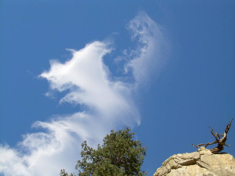 Cool, ethereal clouds above Boulder Canyon.