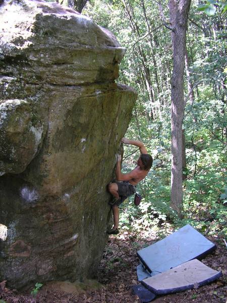 Aaron Stetzer on Split Personality V6 at Governor Dodge, WI