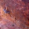 Jonathan Groppenbacher flashing Snack Crack 5.11d at the Oasis