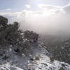 In the upper canyon below the summit....